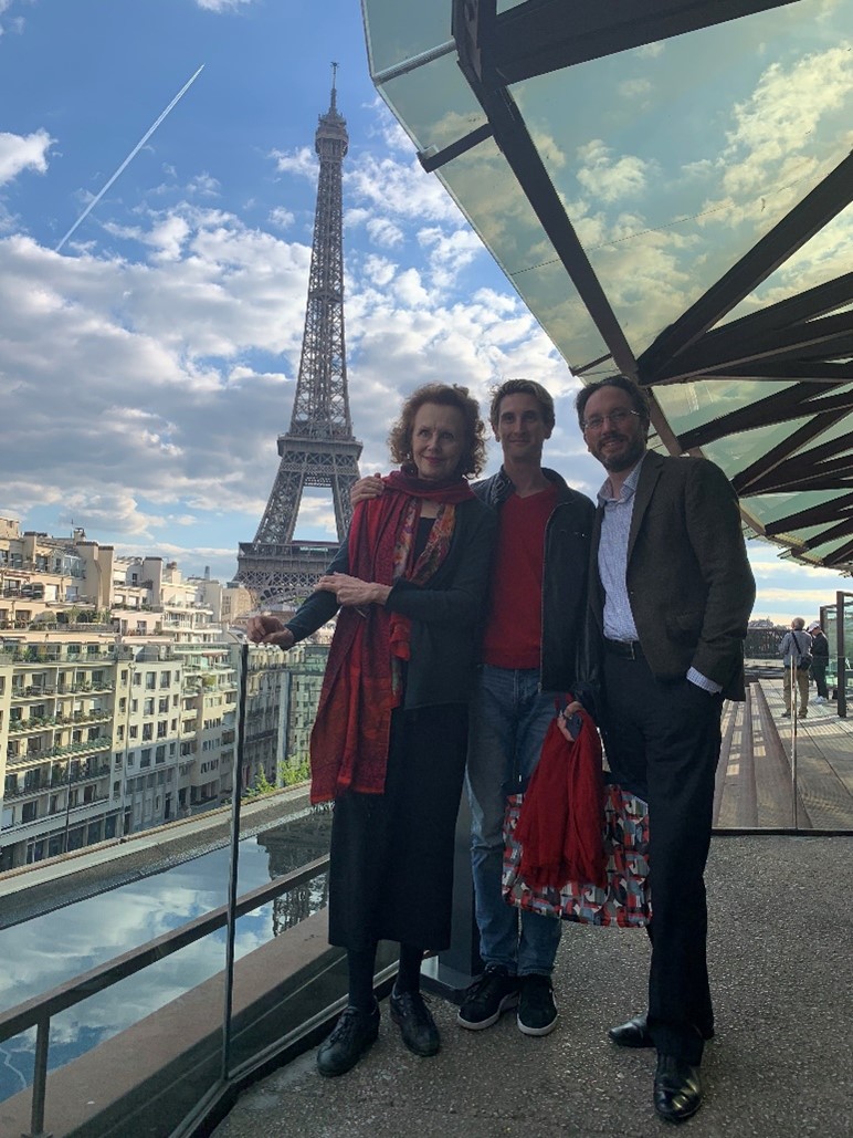 Matthew with Kaija Saariaho and Innocence conductor Clément Mao-Takacs